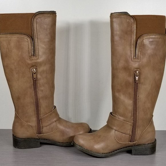 Steve Madden 'Jloulie' Boot, Brown, Little Kid Size 13 - Picture 2 of 14